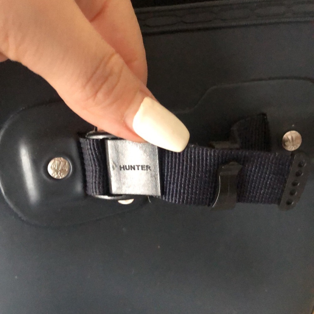 HUNTER Blue Original Tall Rain Boots - Picture 3 of 11